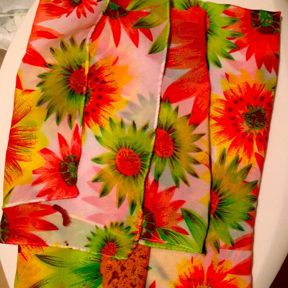 Scarf for around neck, head, tie onto purse